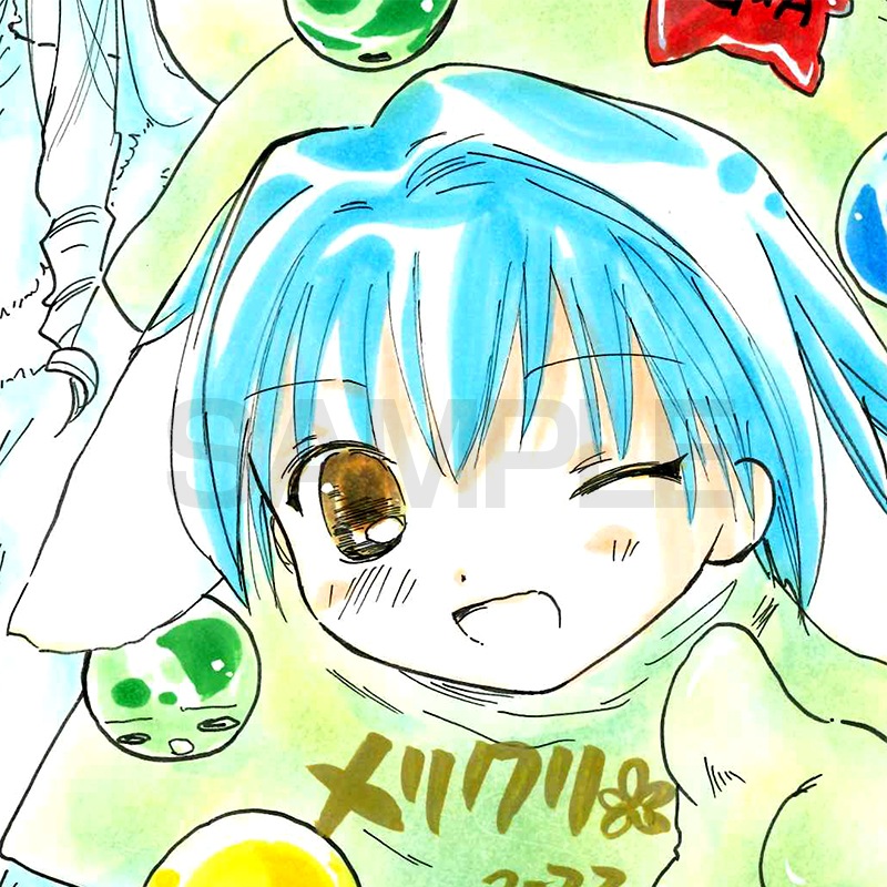 【サイレントオークション★12/4 15:00～！】【限定1枚】かなん先生　ギャラクシーエンジェル　完成品カラーイラスト色紙9『ヴァニラ＆ミント』