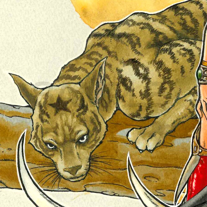 【限定1枚】衣谷遊先生　生原画2／『ラッキーラクーン』第２話「地獄界の反乱」の巻イラスト