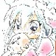 【サイレントオークション★12/4 15:00～！】【限定1枚】かなん先生　ギャラクシーエンジェル　完成品カラーイラスト色紙11『アニス＆ナノナノ』