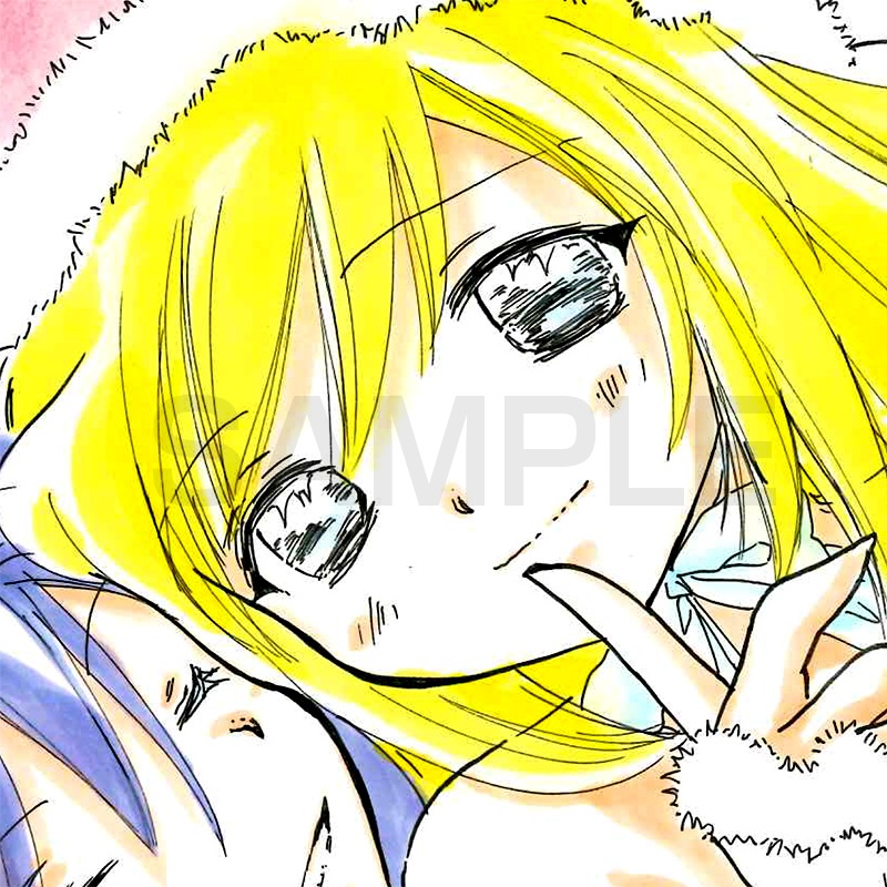 【サイレントオークション★12/4 15:00～！】【限定1枚】かなん先生　ギャラクシーエンジェル　完成品カラーイラスト色紙12『カルーア＆テキーラ』