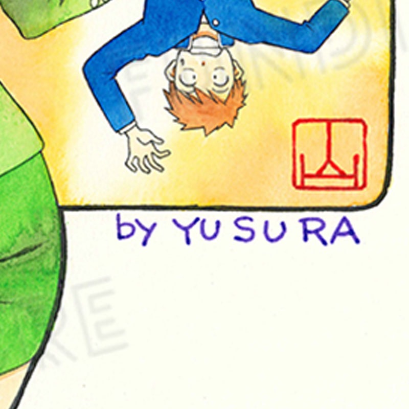 【限定1枚 ★サイレントオークション★12/26 18:00～1/8 23:59まで！】山桜桃先生　完成品カラーイラスト色紙2『スワニー・エンジェル』