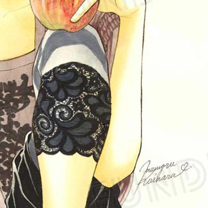 【限定1枚】栗原まもる先生　原画28『ケッコーケンコウ家族（密子）』Kiss 表紙用イラスト【生原画】