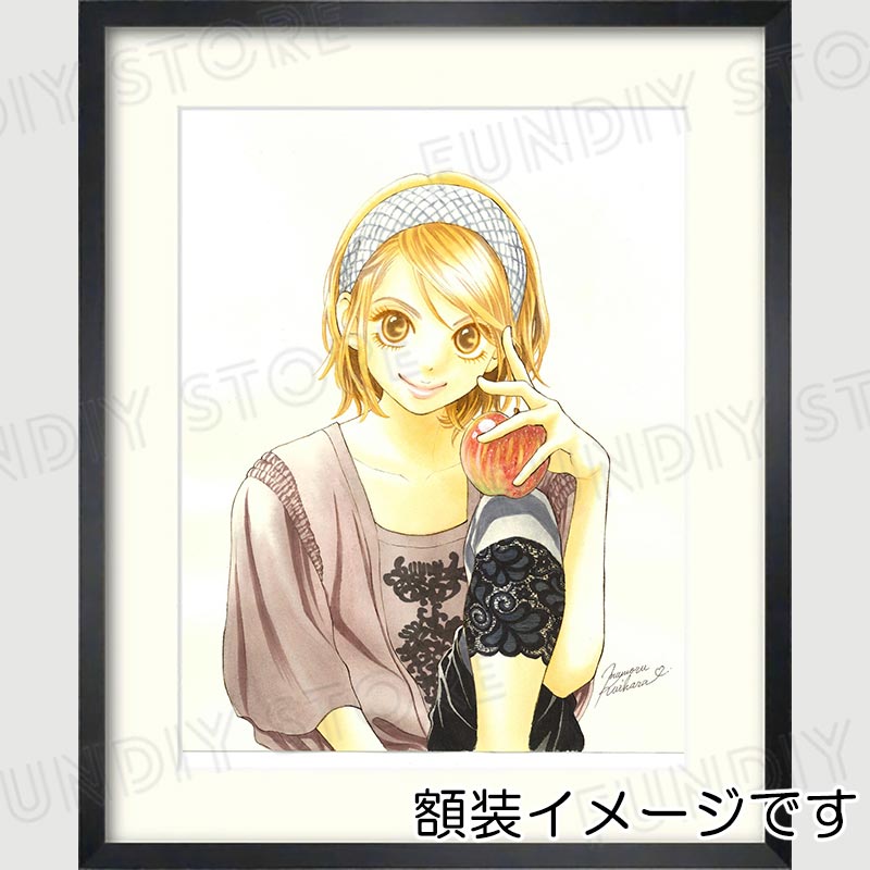 【限定1枚】栗原まもる先生　原画28『ケッコーケンコウ家族（密子）』Kiss 表紙用イラスト【生原画】