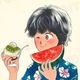 【限定1枚】よしまさこ先生　原画2『愛さずにはいられない』※未発表　ボード使用のアナログ原稿