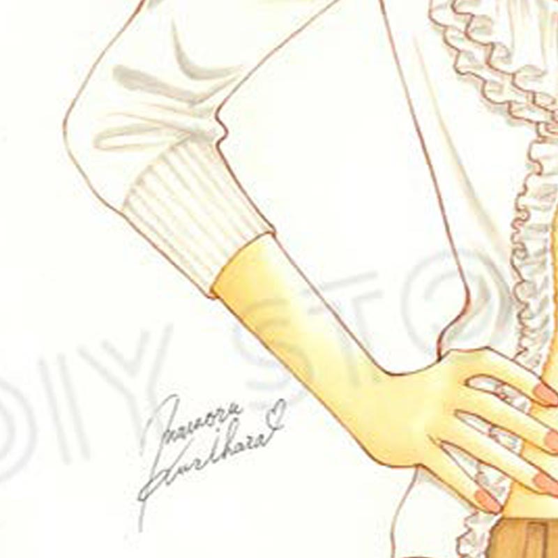 【限定1枚】栗原まもる先生　原画30『オリジナル』Kiss増刊 One More Kiss 表紙用イラスト【生原画】
