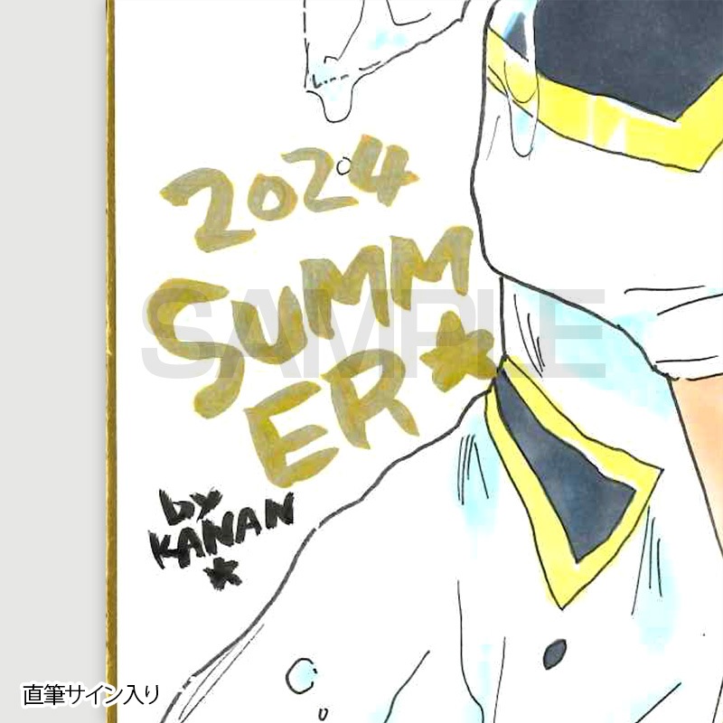 【サイレントオークション★9/6 12:00～9/11 23：59まで！】【限定1枚】かなん先生　ギャラクシーエンジェル　完成品カラーイラスト色紙66『ミルフィーユ・桜葉&ミント・ブラマンシュ』