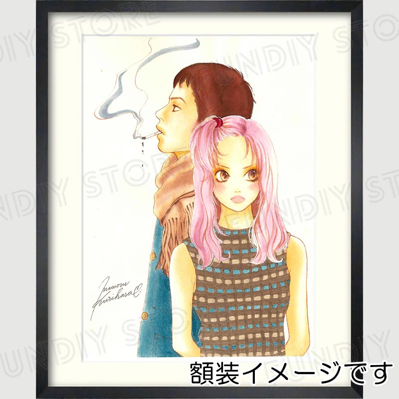 【限定1枚】栗原まもる先生　原画10『高尾山』（読切）カラー予告カット【生原画】