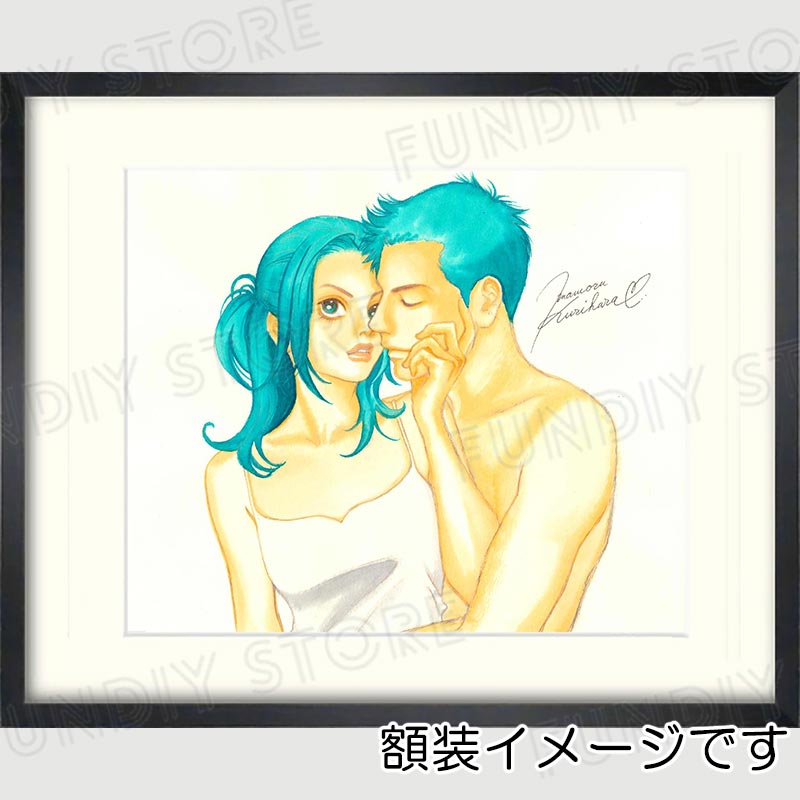 【限定1枚】栗原まもる先生　原画11『love・ラヴ・ウォーミングアップ』（読切）カラー予告カット【生原画】