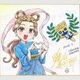 猿山長七郎先生　セミオーダーカラーイラスト色紙