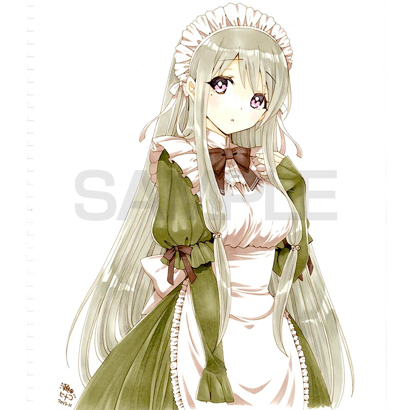 【サイレントオークション★12/28 12:00～！】【限定1枚】瀬田ヒナコ　完成品カラーイラスト4「あなたのメイド(B)」