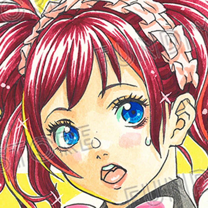 【限定1枚】藤栄道彦先生　完成品カラーイラスト色紙18「最後のレストラン」千恵