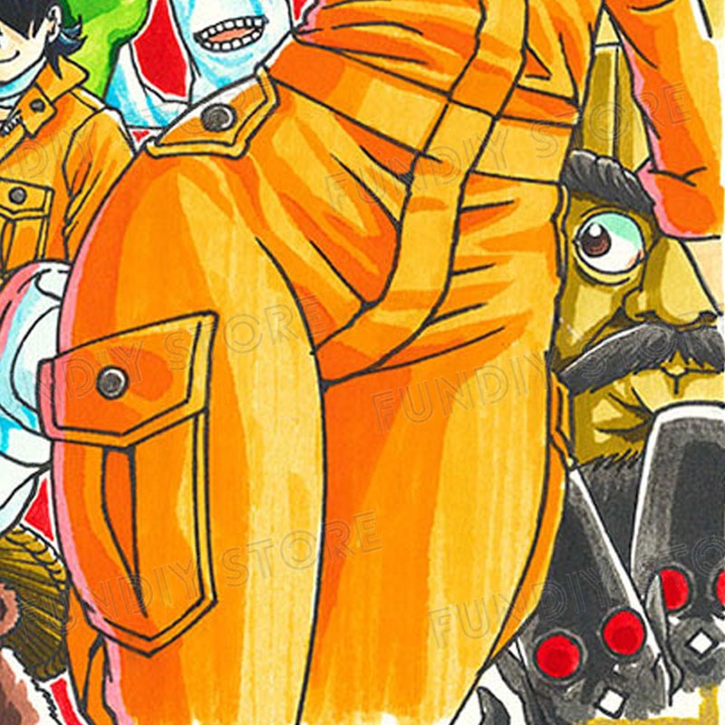 【限定1枚】藤栄道彦先生　完成品カラーイラスト色紙22『妖怪の飼育員さん』大集合1