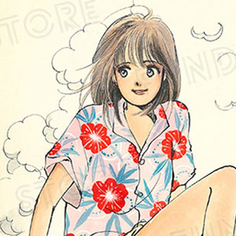 【限定1枚】よしまさこ先生　原画7『海』雑誌表紙用に描き下ろししたアナログ原稿