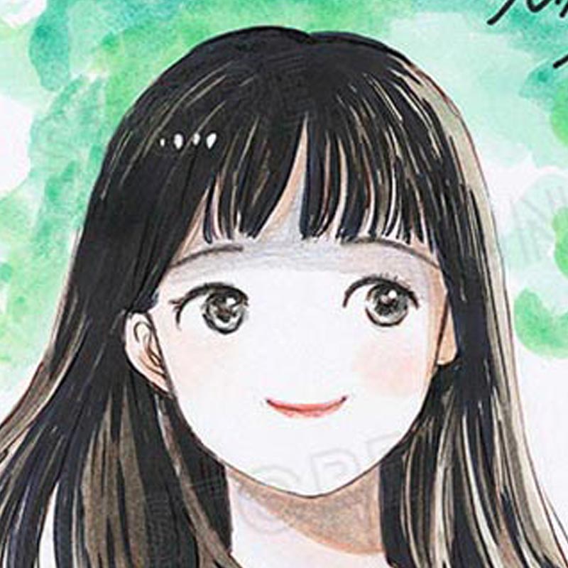 よしまさこ先生　完成品カラーイラスト色紙9『Boo Boo』石丸結