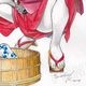 【限定1枚】叶精作先生　原画327『女苦道伝れい』見開きグラビア「コミック艶・vol.44」【生原画】