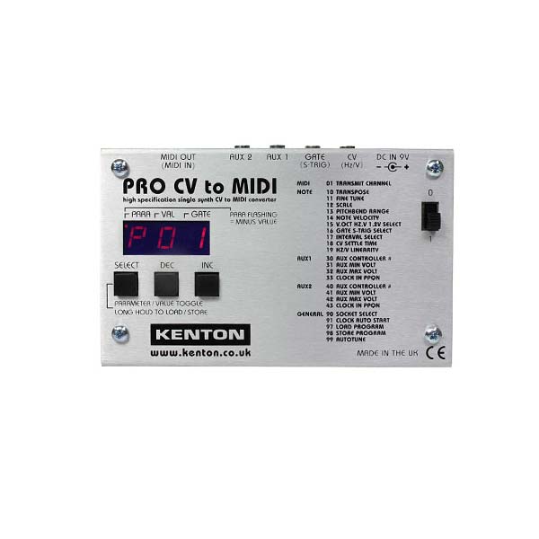 DTM・DAW kenton pro cv to midi Kenton Pro CV to MIDI Converter - Perfect Circuit