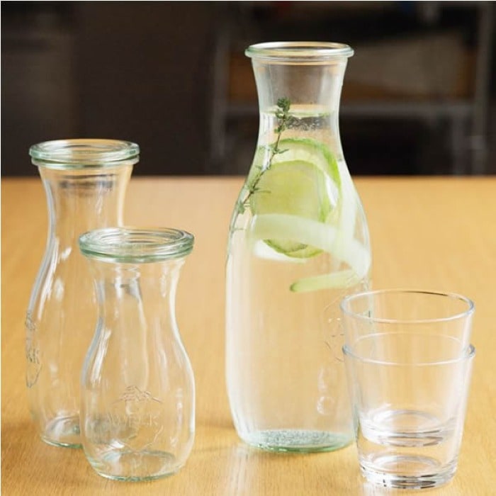 WECK JUICE JAR ガラスキャニスター ウェック 500ml （WE-764） フタ S
