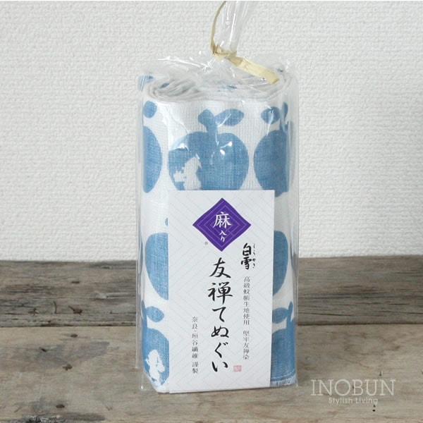 【在庫限り終了】白雪 友禅染てぬぐい 白雪姫 白雪てぬぐい 30 x 90cm ブルー ポムブルー