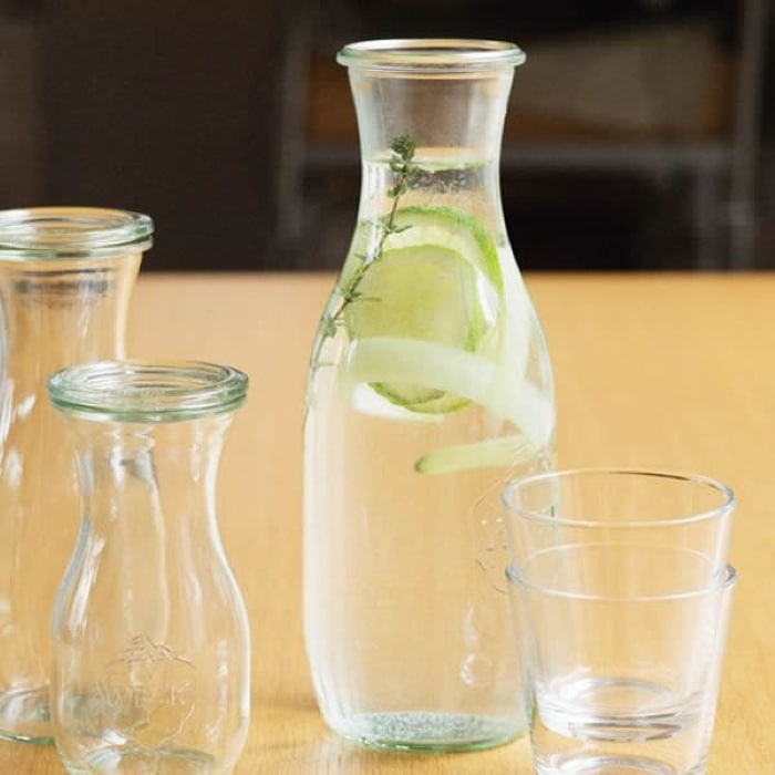 WECK JUICE JAR ガラスキャニスター ウェック 1000ml （WE-766） フタ