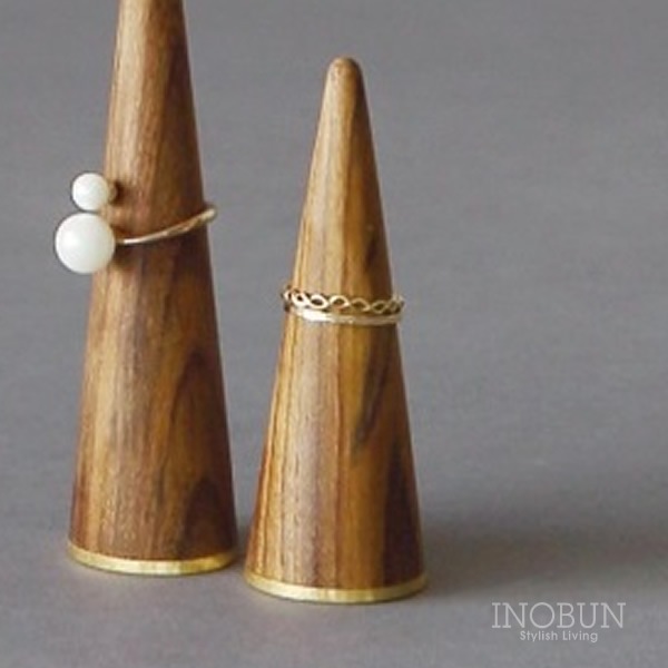 La Luz ラ ルース リングスタンド 木製 指輪置き アクセサリースタンド ジュエリースタンド S ブラウン インテリア 収納グッズ アクセサリーケース イノブンオンラインショップ