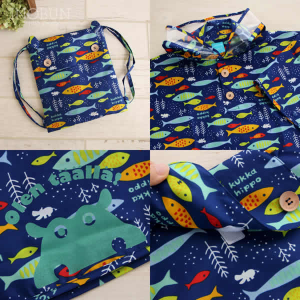 キッズ レインポンチョ レインコート クッカヒッポ 子供用 雨具 90cm おさかな セール ベビー キッズ 通園バッグ おでかけアイテム レイングッズ イノブンオンラインショップ