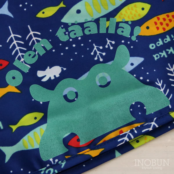 キッズ レインポンチョ レインコート クッカヒッポ 子供用 雨具 90cm おさかな セール ベビー キッズ 通園バッグ おでかけアイテム レイングッズ イノブンオンラインショップ