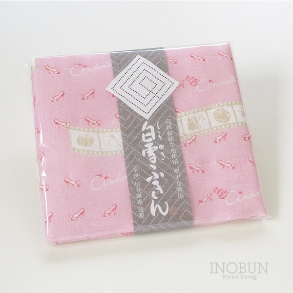 【在庫限り終了】白雪ふきん 友禅染 シンデレラ 30 x 40cm ピンク フェアリーピンク