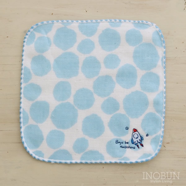 ポッケ キッズ ミニハンカチ ママズ セレクト 16cm x 16cm ロケット 子供ハンカチ 日本製  プチギフト