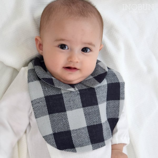 フランチェック オーガニックコットン スタイ kontex フリーサイズ チャコールグレー 日本製 ご出産祝い およばれ ベビーギフト