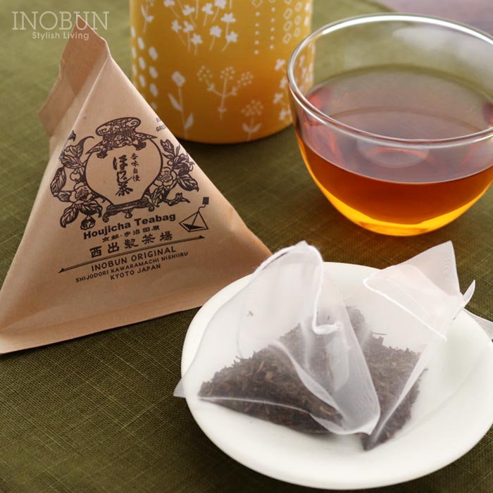 京都 西出製茶場×INOBUN オリジナル 宇治ほうじ茶テトラティーバッグ 2.5g×