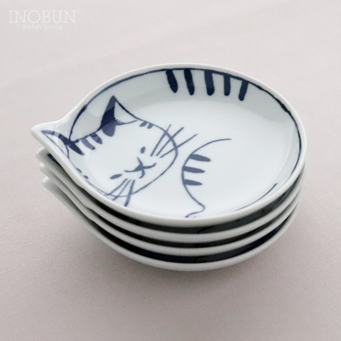 波佐見焼 hasami coneco皿 こねこざら 4枚セット 日本製 ねこ皿 ギフト
