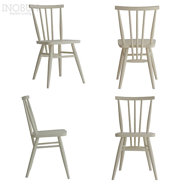 ネモ之助】アンファン チェア ブラウン＆ホワイト2個セット アン