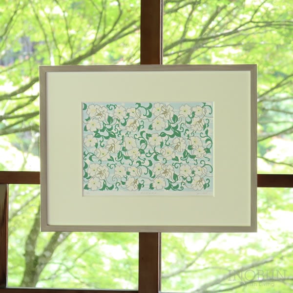 京の木版画 京都・竹笹堂 「ぶんぶんぶん」原田裕子 壁掛けフレーム ギフト 贈り物 
