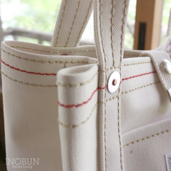 イノブン×喜一澤 手さげ道具袋 黒 トートバッグ 帆布かばん