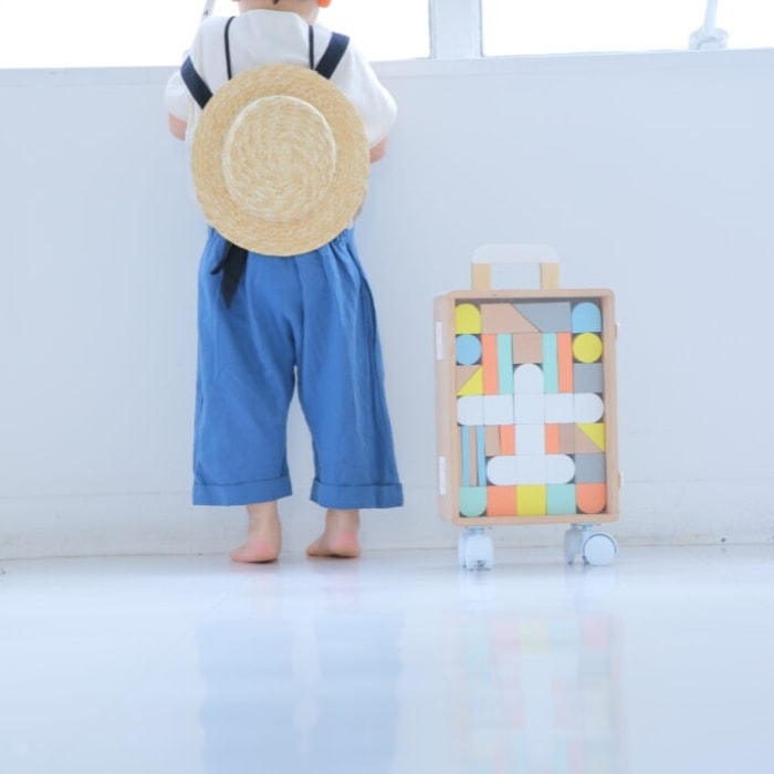 DOU carry me キャリー ミー スーツケース型 つみきセット ベビー ギフト お誕生日 お祝い ご出産祝い