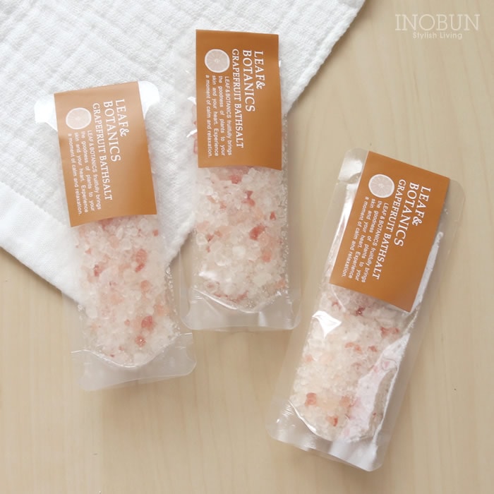 リーフ＆ボタニクス バスソルト グレープフルーツ(40g×72セット)[バスソルト] リーフ＆ボタニクス バスソルト LEAF＆BOTANICS 40g x 3袋セット