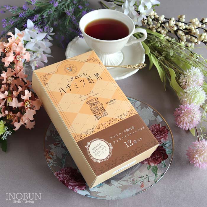 こだわりのハチミツ紅茶 イノブンオリジナル 2g x 12個 ティーバッグ 個包装 おしゃれ 天然甘味料 ギフト 手土産