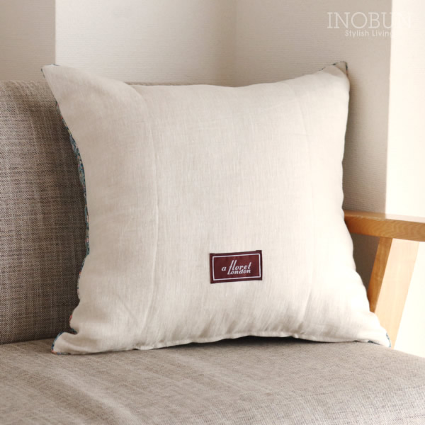 リバティ クッションカバー ストロベリー・シーフ グリーン 45 x