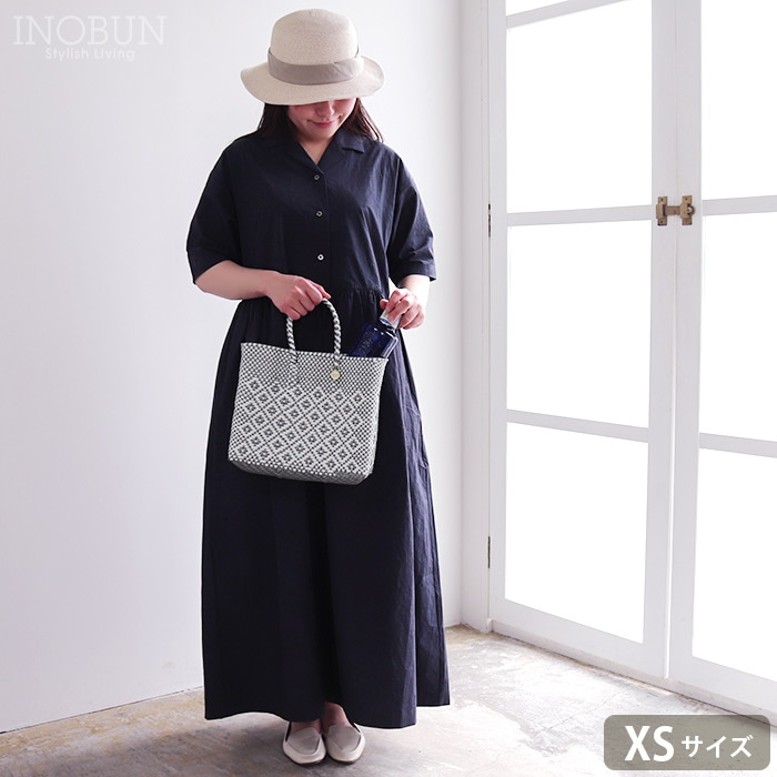 メルカド バッグ レトラ XSサイズ 花柄 シルバー・ホワイト ROMBO