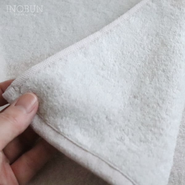 グレージュ フェイスタオル Mサイズ 34 × 80cm ブルー kontex コン