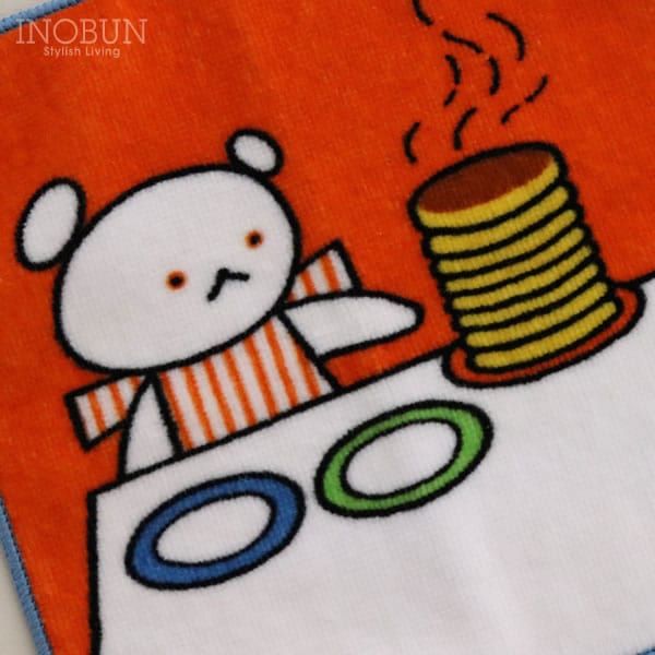 こぐまちゃん キッズ パイルミニハンカチ ほっとけーき 子供ハンカチ