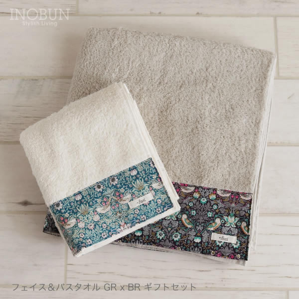 リバティ バス＆フェイスタオルギフトセット ストロベリー