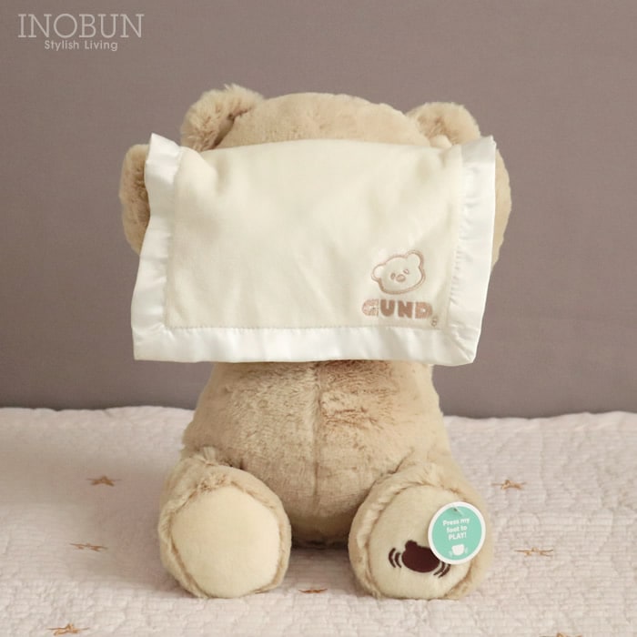 次回9/下予定】GUND ピーカブーベア ベビー 動くぬいぐるみ くま