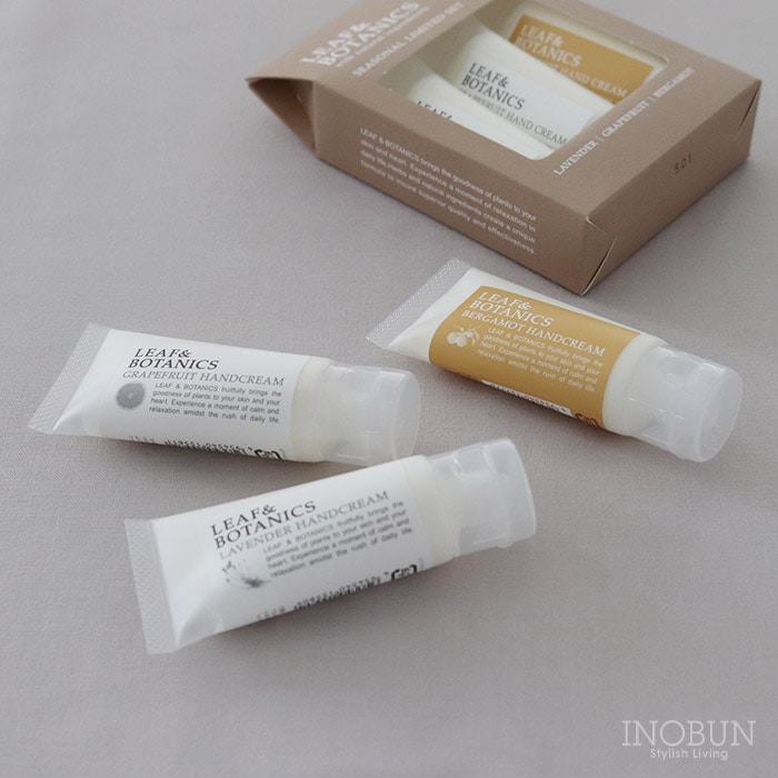 秋冬限定 リーフ＆ボタニクス ハンドクリームセット  ベルガモット ラベンダー グレープフルーツ LEAF＆BOTANICS 松山油脂 日本製 プチギフト