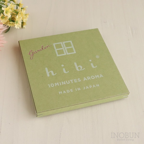 hibi ヒビ 10MINUTES AROMA garden. 3種ギフトボックス お香 マッチ