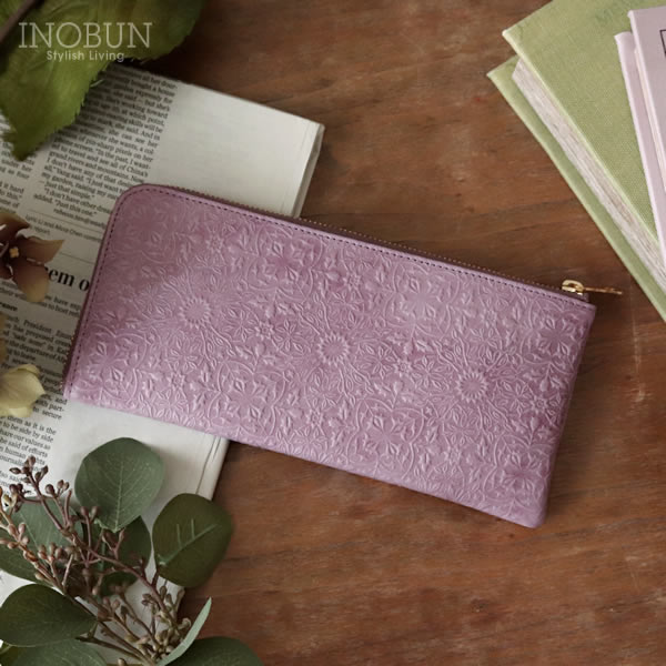 HIRAMEKI モリス L字ファスナー 長財布 牛革 日本製 クラッシックパープル プレゼント