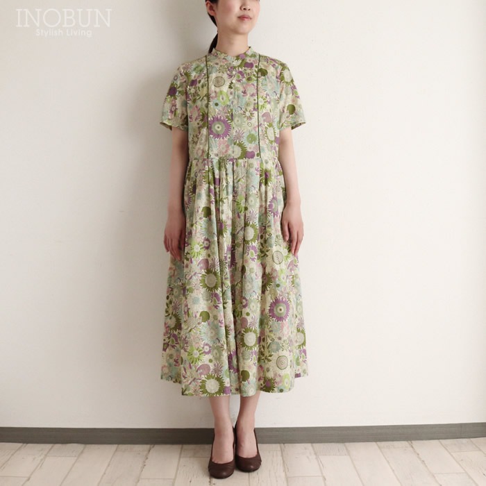 今日の超目玉】 j.sloane リバティ ワンピース ひざ丈ワンピース