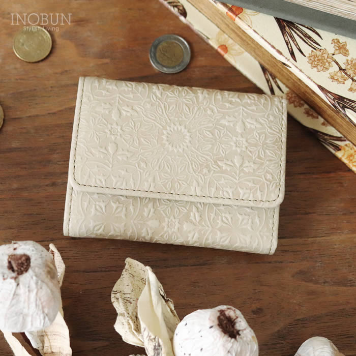 HIRAMEKI モリス プチウォレット ミニ財布 牛革 日本製 アルビオンホワイト プレゼント