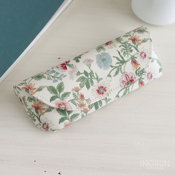 【再入荷予定なし】 リバティ メガネケース 02 フローレットロンドン タイガー・リリー GR スリム セミハードケース