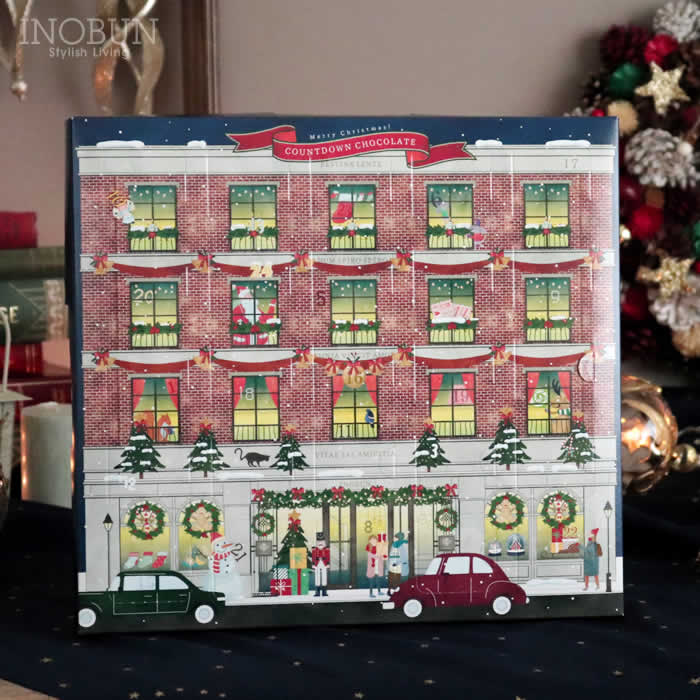 アドベントカレンダー お菓子 青いチョコ シリーズ 5色チョコ 特別限定版 横井チョコレート イノブンオリジナル 25個入 クリスマス